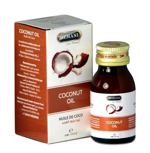 kokosovoe maslo 30ml hemani coconut oil