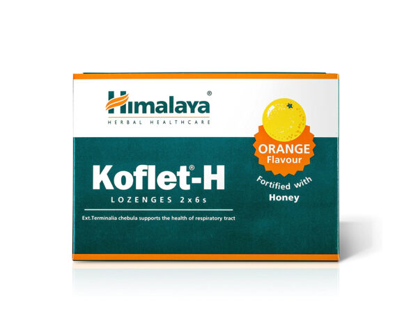Кофлет-Н с апельсином (Koflet orange), Himalaya, 6 таб/10 блис.