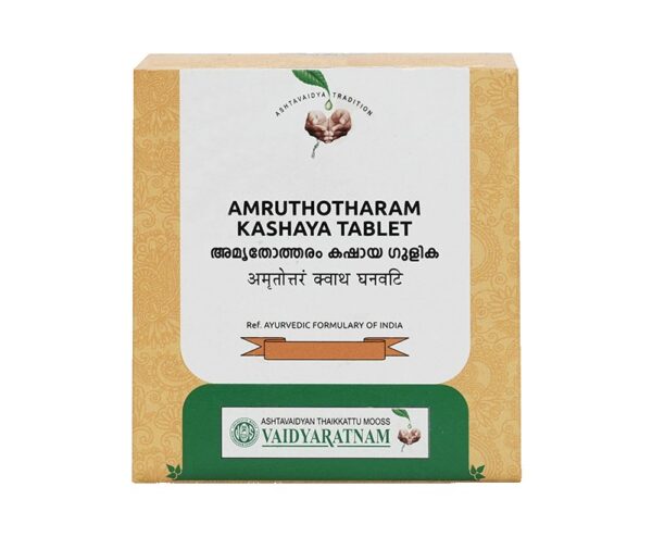 АМРУТОТАРАМ КАШАЯ (AMRUTHOTHARAM KASHAYA GULIKA VAIDYARATNAM), 100 таб