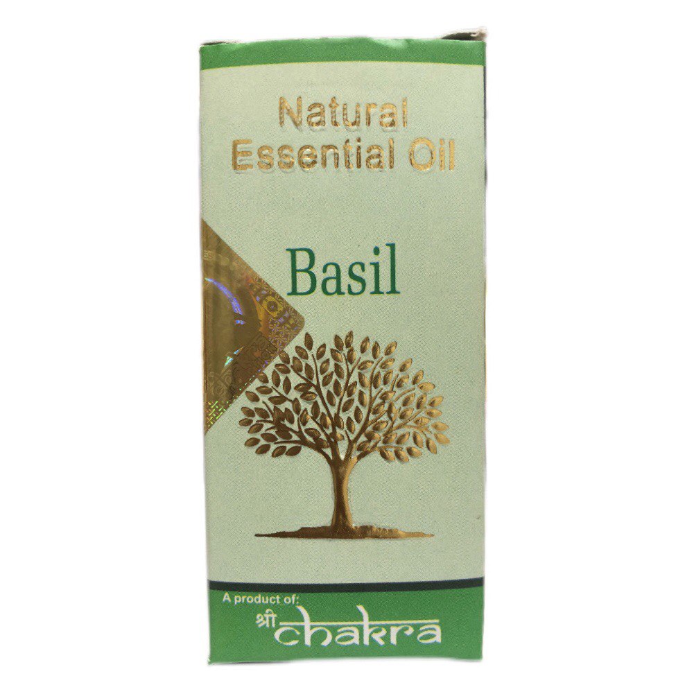 Эфирное масло БАЗИЛИК (Basil Essential Oil Shri Chakra) 10 мл 1 Эфирное масло Базилик Shri Chakra 10 мл — натуральное эфирное масло