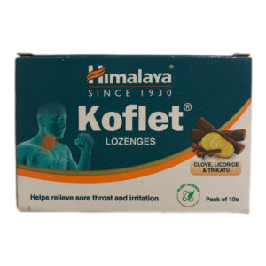 Леденцы Кофлет (Himalaya Koflet Lozenges) 10 шт с солодкой, гвоздикой и трикату