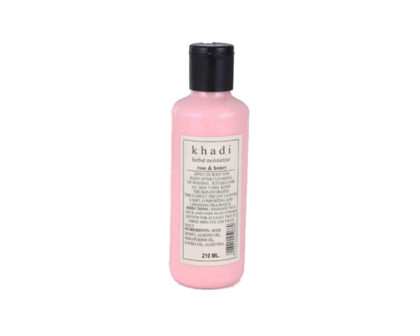 Увлажняющий лосьон "Роза и мед" SLS Free (Rose & Honey), Khadi