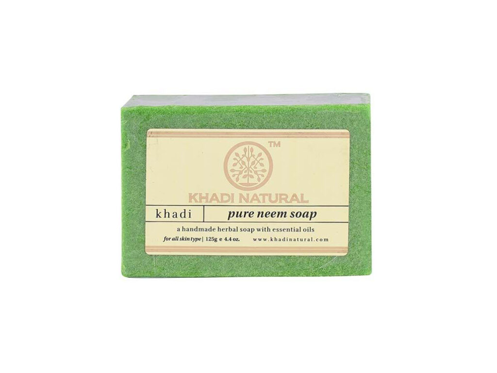 Ним в Аюрведе: свойства, польза и применение 16 Мыло с нимом (Pure Neem Soap Khadi) 125 гр
