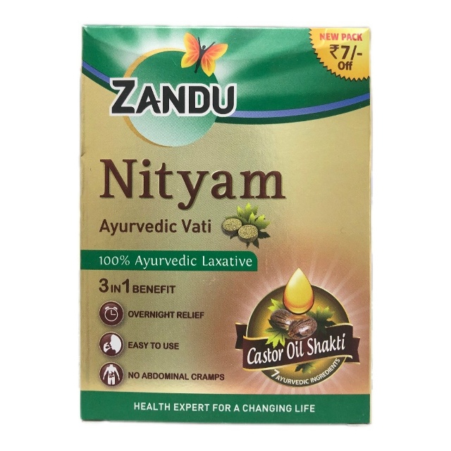 Нитьям таблетки (Zandu Nityam Ayurvedic Vati) - натуральное слабительное 1 Нитьям таблетки, натуральное слабительное, аюрведа от запора, мягкое слабительное средство, таблетки для кишечника, средство для регулярного стула, очищение кишечника аюрведа