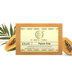 МЫЛО ПАПАЙЯ (PAPAYA SOAP KHADI) 125 ГР