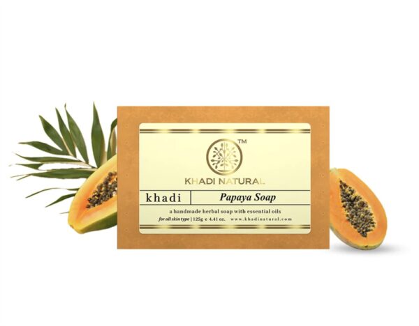 МЫЛО ПАПАЙЯ (PAPAYA SOAP KHADI) 125 ГР