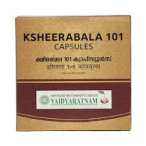 Кширабала 101 Vaidyaratnam — Ksheerabala 101 Soft Gel Capsules, для нервной системы, суставов, восстановления, 100 капс