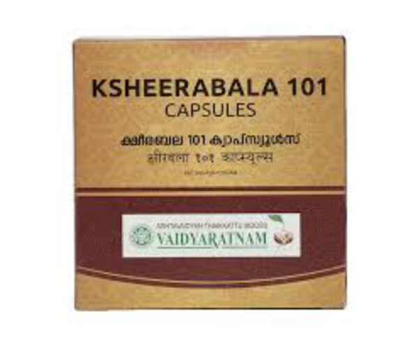Кширабала 101 Vaidyaratnam — Ksheerabala 101 Soft Gel Capsules, для нервной системы, суставов, восстановления, 100 капс
