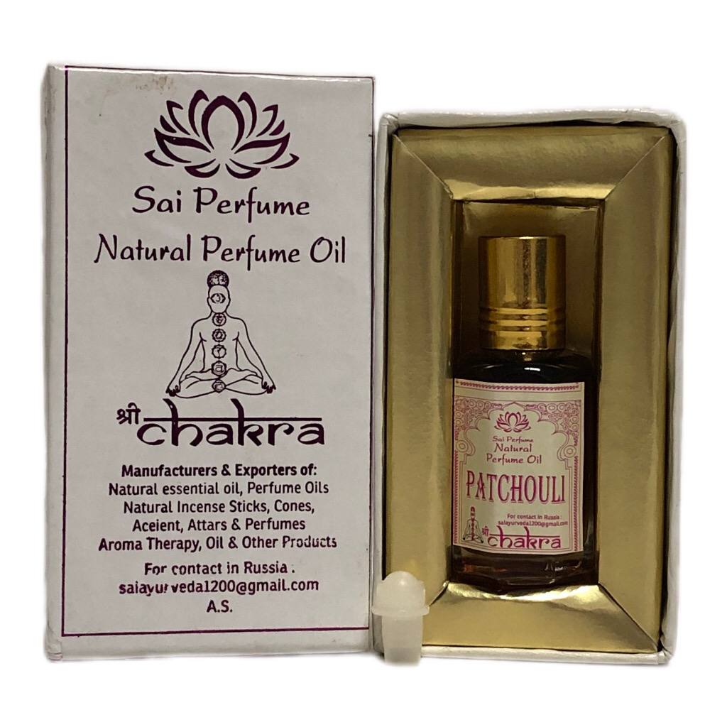 Масляные духи ПАЧУЛИ (Sai Perfume Natural Oil PATCHOULI Shri Chakra) 10 мл 1 Масляные духи ПАЧУЛИ (Sai Perfume Natural Oil PATCHOULI Shri Chakra) 10 мл