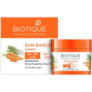 Солнцезащитный крем для лица Биотик Морковь Biotique Bio Carrot SPF 40 для лица