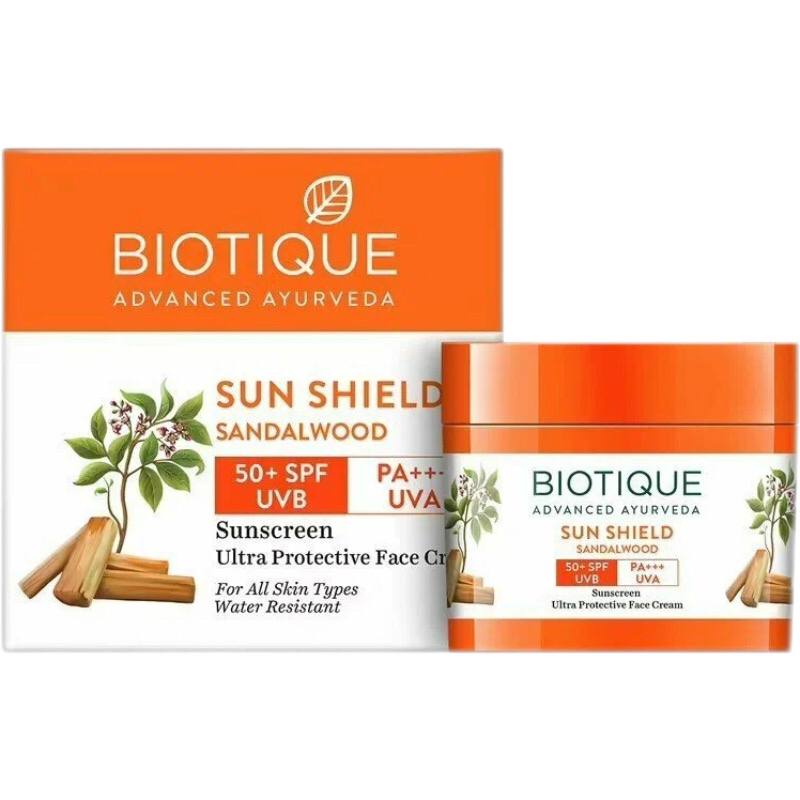 Солнцезащитный крем для лица Биотик Сандал (Bio Sandalwood 50+ SPF Uva Biotique) 50 г - SPF 50 1 Солнцезащитный крем для лица Биотик Сандал (Bio Sandalwood 50+ SPF Uva Biotique) 50 г - SPF 50